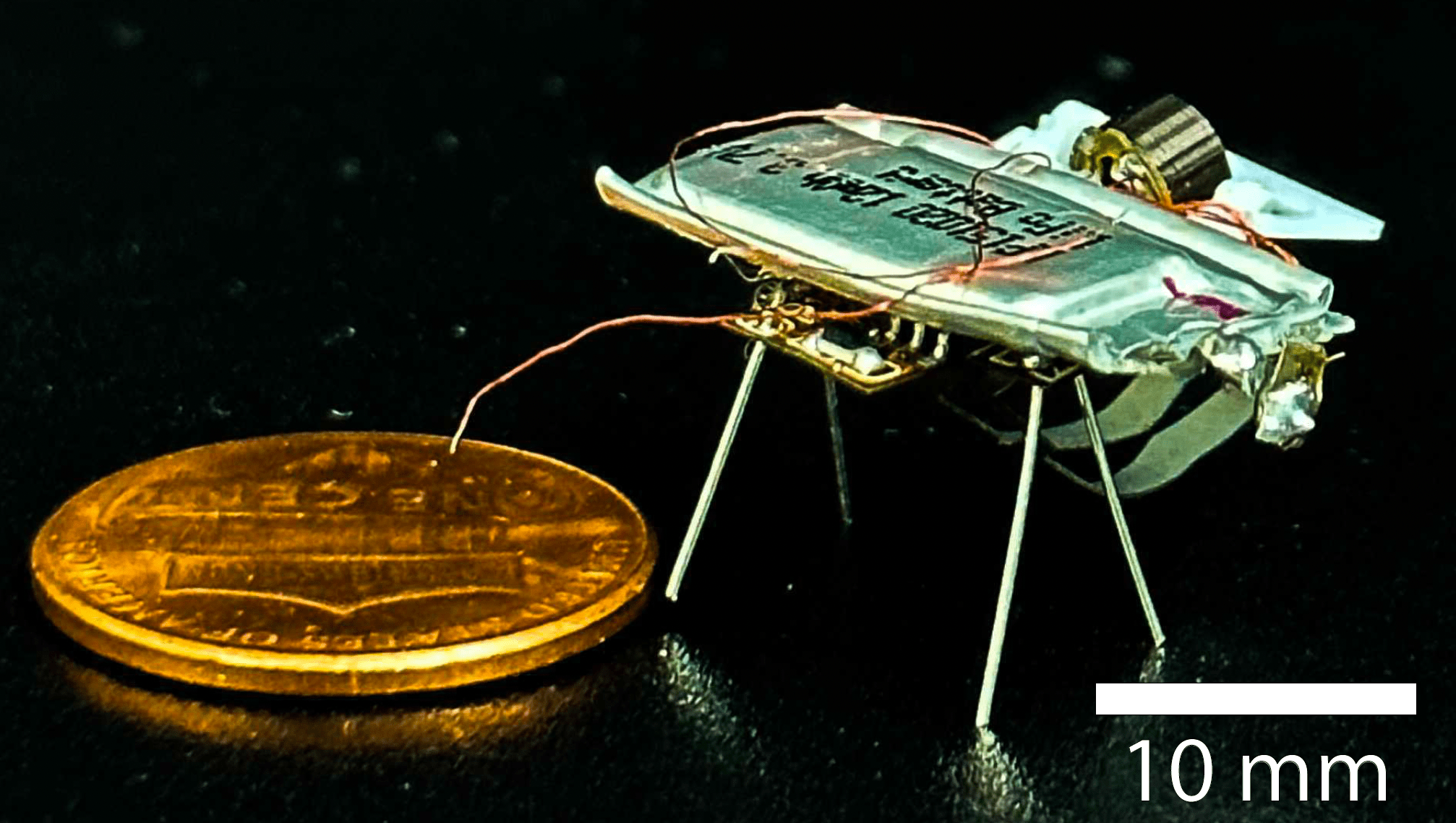 A spring tail microrobot